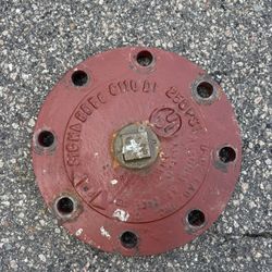 6” High Pressure 8 Bolt Flange Cap W/2” Outlet