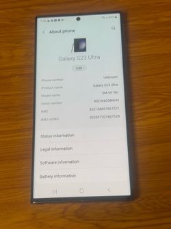Samsung Galaxy S23 Ultra 256GB Bad ESN
