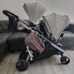 Stroller Bundle: Graco Ready2Grow™ LX 2.0 Double Stroller AND Stroller Organizer, AND Baby Carrier