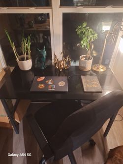 Black Desk And Chair Available