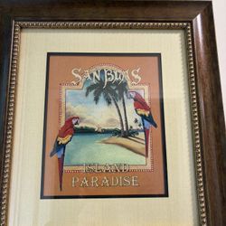 "San Blas Island Paradise" wall art print by Catherine Jones for Robb & Stucky 16 x 16