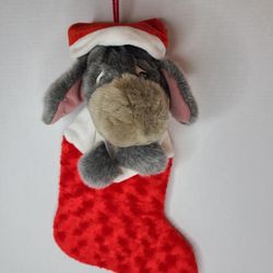 Disneyland Resort Winnie The Pooh Eeyore Christmas Stocking Plush 18"