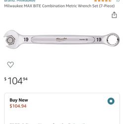 Milwaukee MAX BITE Combination Metric Wrench Set (7-Piece)
