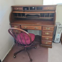 Antiques Desk And Chair