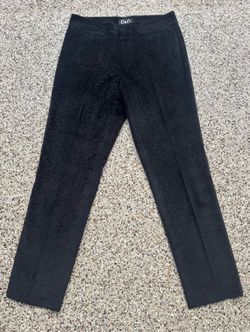 D&G Black Floral Velvet Pants IT48