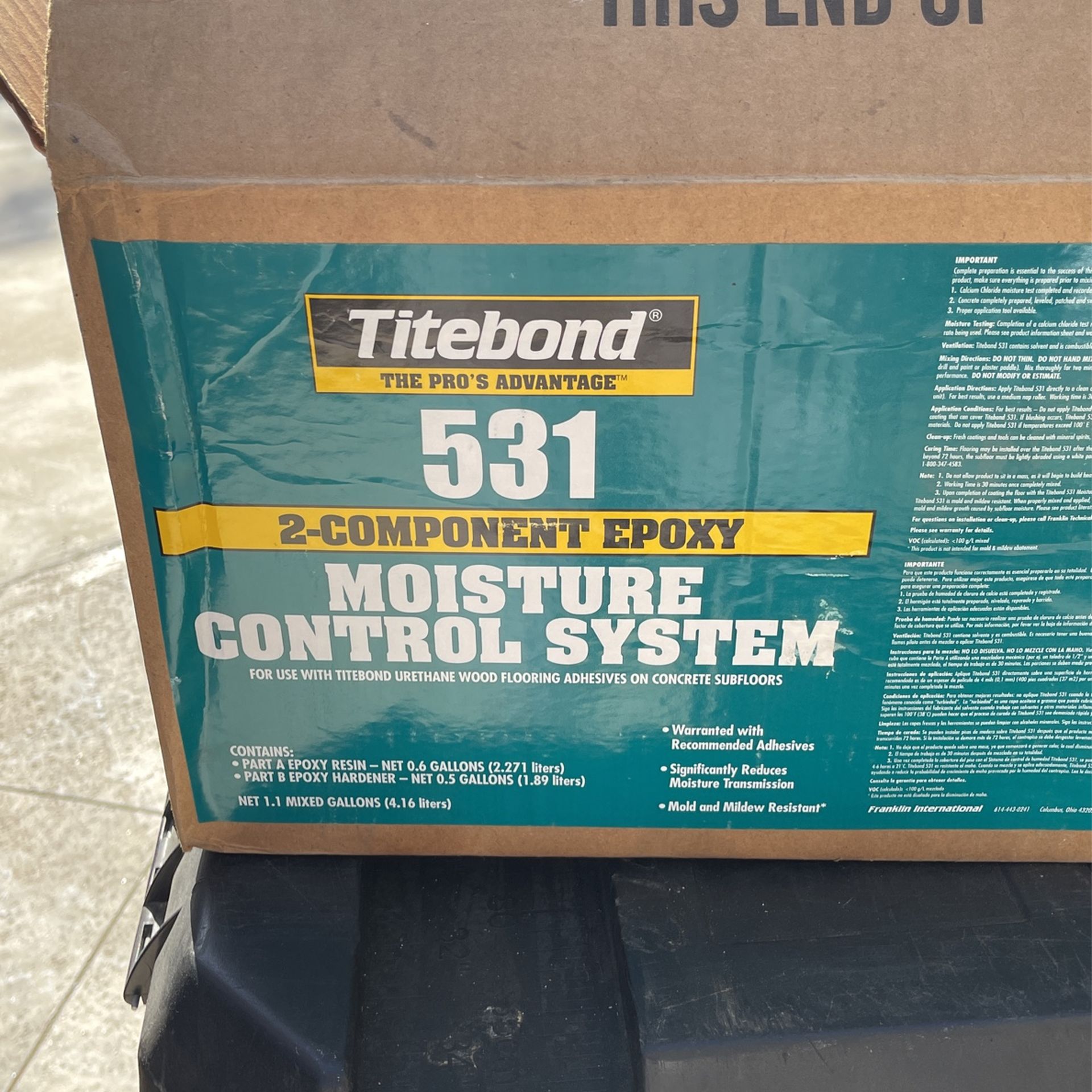 Titebond 531 Moisture Control System