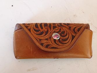 Genuine Leather Sunglass  Case