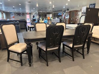 New 7pc Kingsbury Dining Table Set