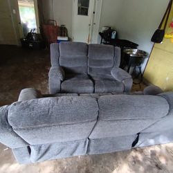 2 Grey Couches 
