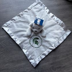 Spartans Baby Bear 13” By 13” Lovey Security Blanket Toy By Baby Fanatic