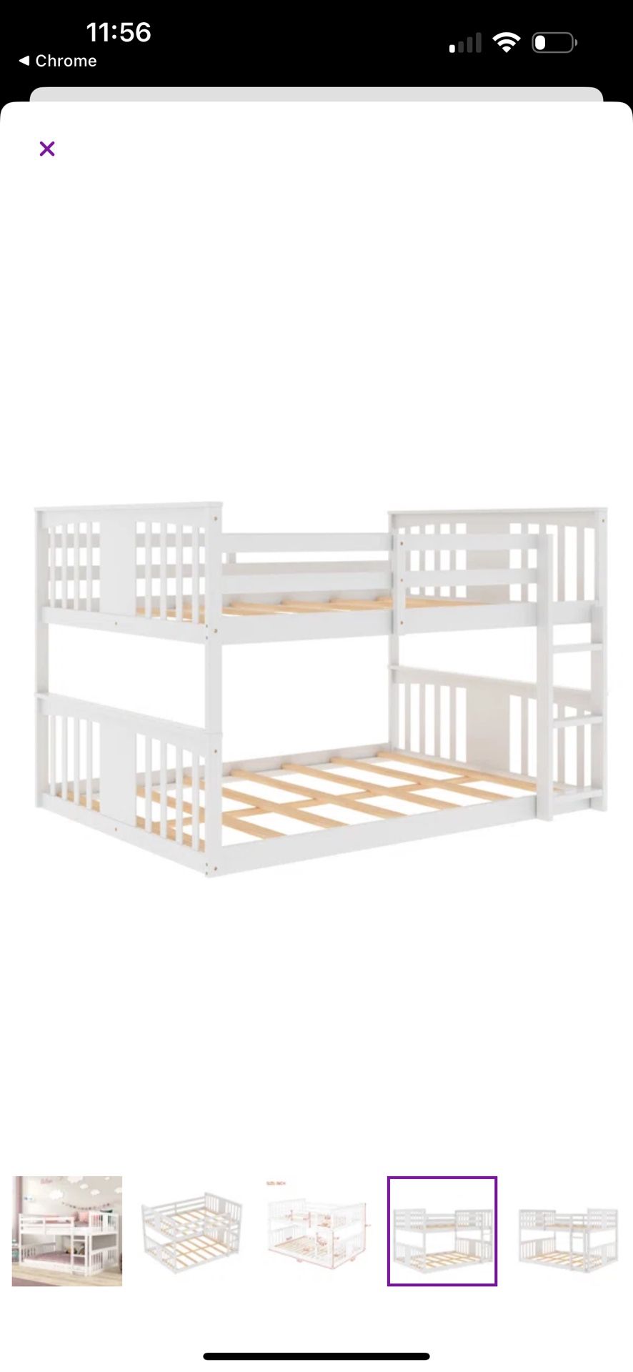 Full/Full Bunk Bed