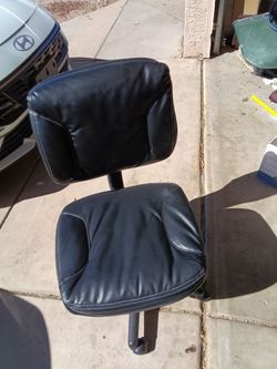 armless Black Office chair