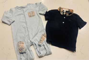 Burberry baby used polo and onesie * Sylmar pick up ** $35 both Authentic