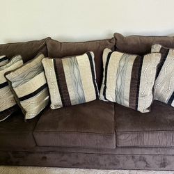 Corduroy Sofa, Chairs and Ottoman Set