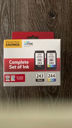 Canon ink cartridges black-243 and color-244 (2 boxes)