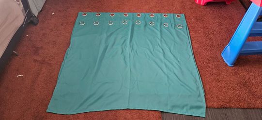 Green curtains