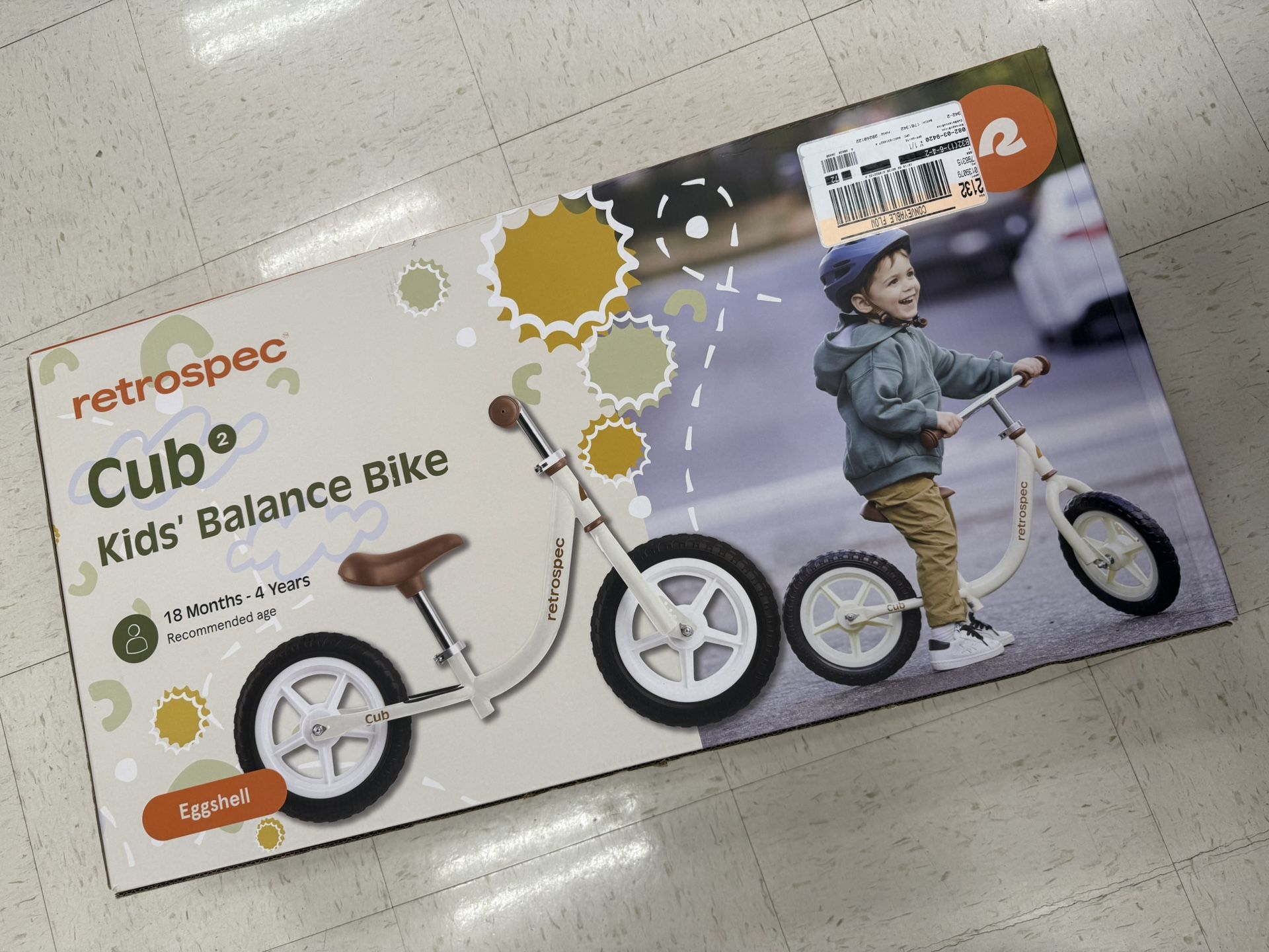 NEW Kids Balance Bike (18 Months - 4 Years)