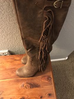 Brand new Carlos Santana boot with fringe never worn