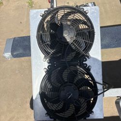 Radiator Fans Chevelle / Camaro / Nova Twin 13 Inch Fans 