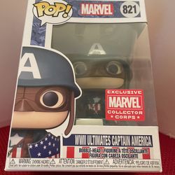 Captain america cheap collector corps pop