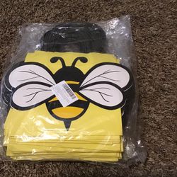 24Pcs Bee Party Favor Bags with Handles 3D 