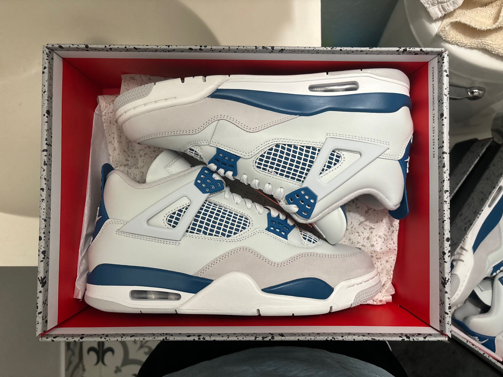 Ds Air Jordan Military Blue 4s Size