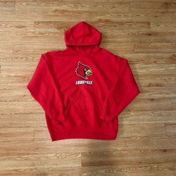 Vintage Red Louisville Cardinal Hoodie 