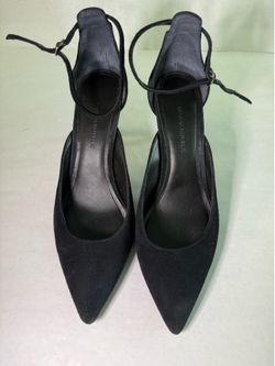 Banana Republic strap with buckle suede heels