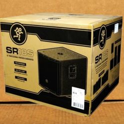Mackie SR Series Powered Subwoofer 18" Bass Cabinet 1600 Watts Variable Crossover SR18S 🚨 Payment Options Available 🚨 No Credit Needed 🚨 