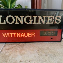 Longinnes Wittnauer Vintage Advertising Light Up Sin