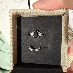Silver 925 Ring Set Size 6.5