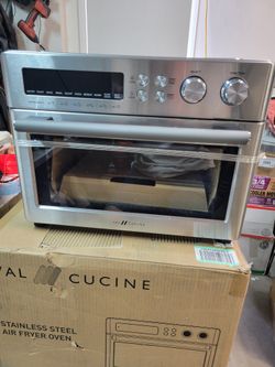 Val Cucine Air Fryer Toaster Oven, Infrared Heating, 6-Slice, 10-in-1 Combo, Extra Large, Stainless Steel, Easy Clean