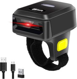 Alacrity MJ-R35DB 2D Ring Barcode Scanner Bluetooth 2.4G Wireless #5084L R6