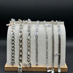 Pulsos De Caballero De Plata Ley .925