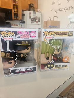 Jotaro Kujo #2053 and Vash with Kuroneko #1322 Funko Pop