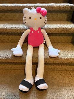 Hello Kitty 2014 Plush Doll in Pink Outfit Long-Leg Soft Toy 30”