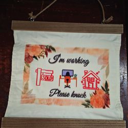 2 Sided Hand Made Cloth Sign