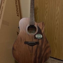 Ibanez AW54CEOPN Artwood Dreadnought Acoustic-Electric Guitar Open Pore Natural