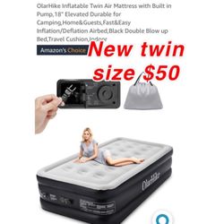 New twin size air mattress with built in air pump $50 pick up east Palmdale no low offers you will be blocked 