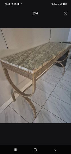 Beautiful Entry Table marble top