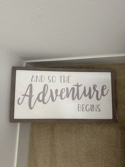 Adventure Begins Wall Decor