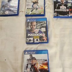 Used PlayStation4 video games (5)

