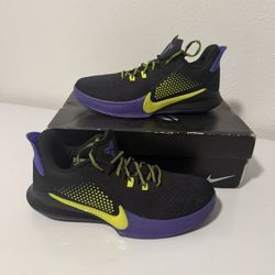 Nike Mamba Fury " Lakers Away " Shoes Size 8