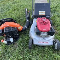 Lawn Mower Honda & Leaf Blower Echo 