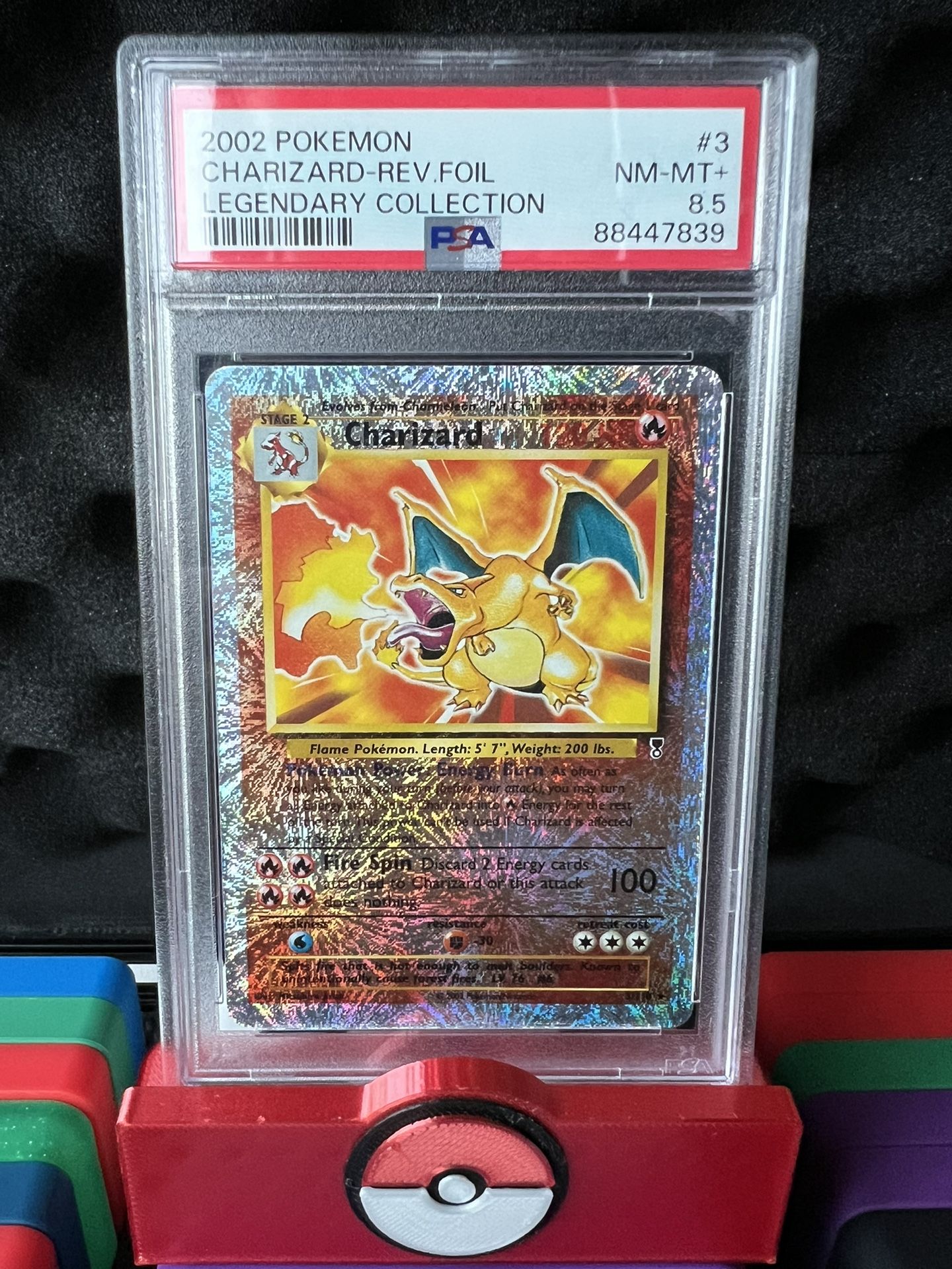 Pokemon PSA 8.5 Legendary Collection Charizard Reverse Holo #3