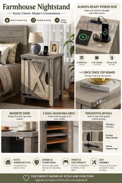 Farmhouse Nightstand