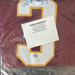 Mark Moseley Autographed Jersey W/sticker Of Authenticity