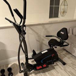 Elliptical 3-1Trio trainer Workout Exercise 