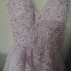 Purple Designed Dress