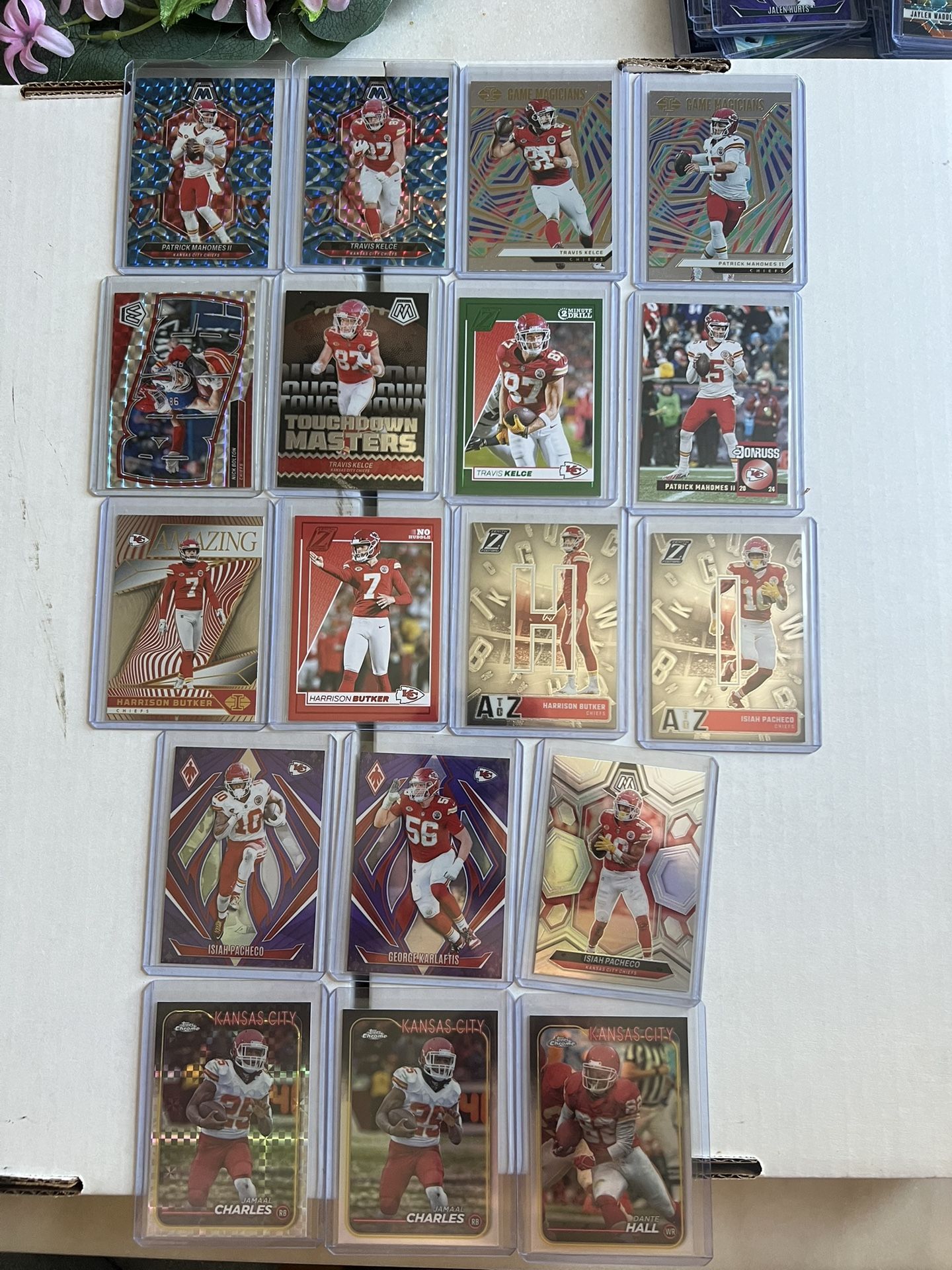 2024 Kansas Chiefs Lot Bundle NFL Football Cards Insert Lot Parallel Refractors